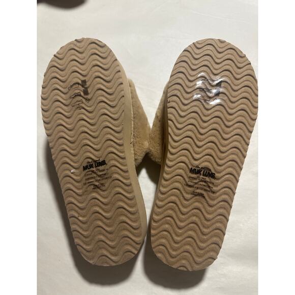 Muk Luks Platform Slippers M 7/8 Kirstey Comfy Slide - Picture 3 of 3
